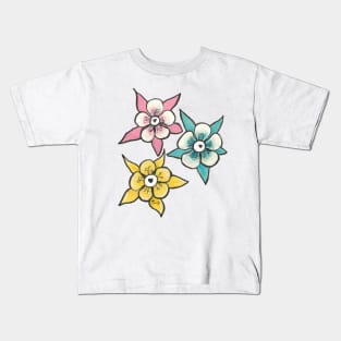 Pansexual Pride Eye Flower Kids T-Shirt